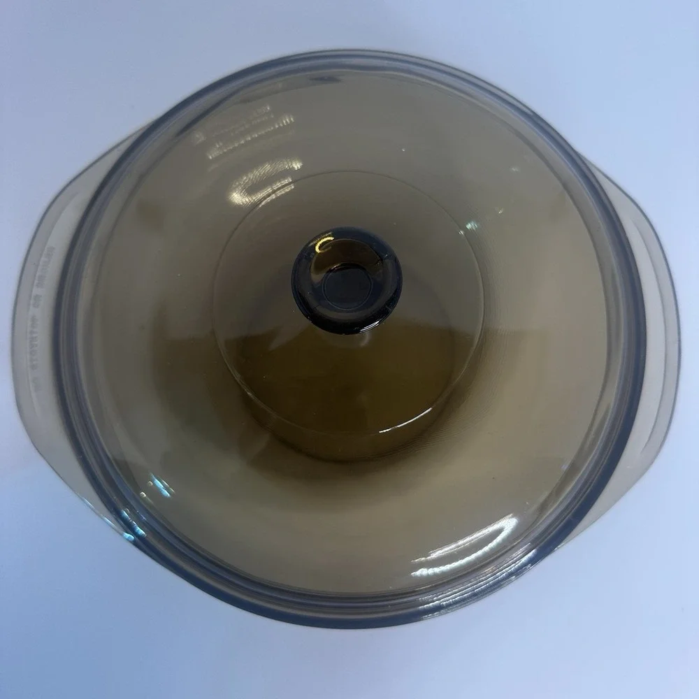 Vintage Pyrex USA Casserole Smoke Glass‎ Oven Lidded Cooking Dish